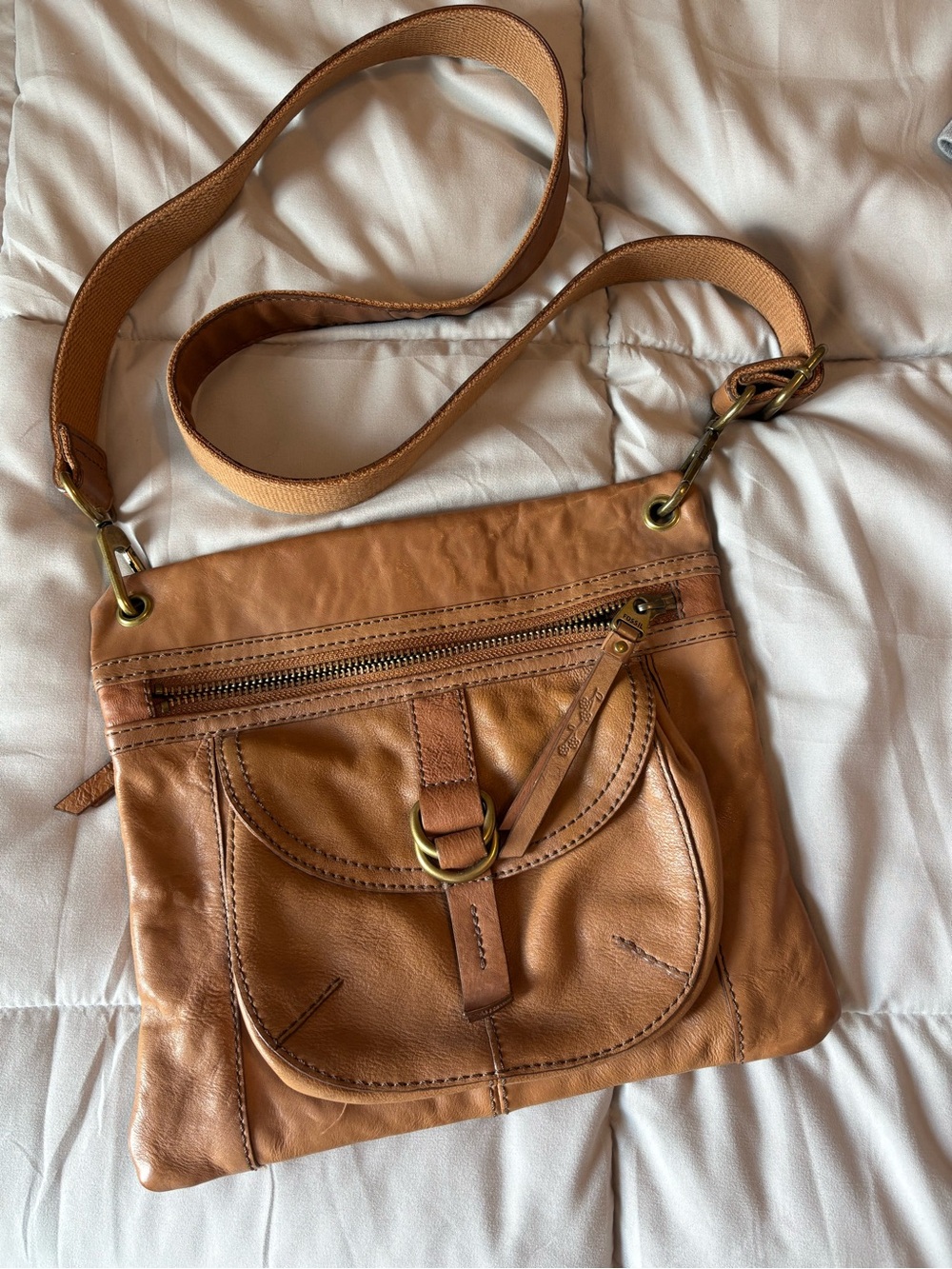Fossil Leather Crossbody Purse